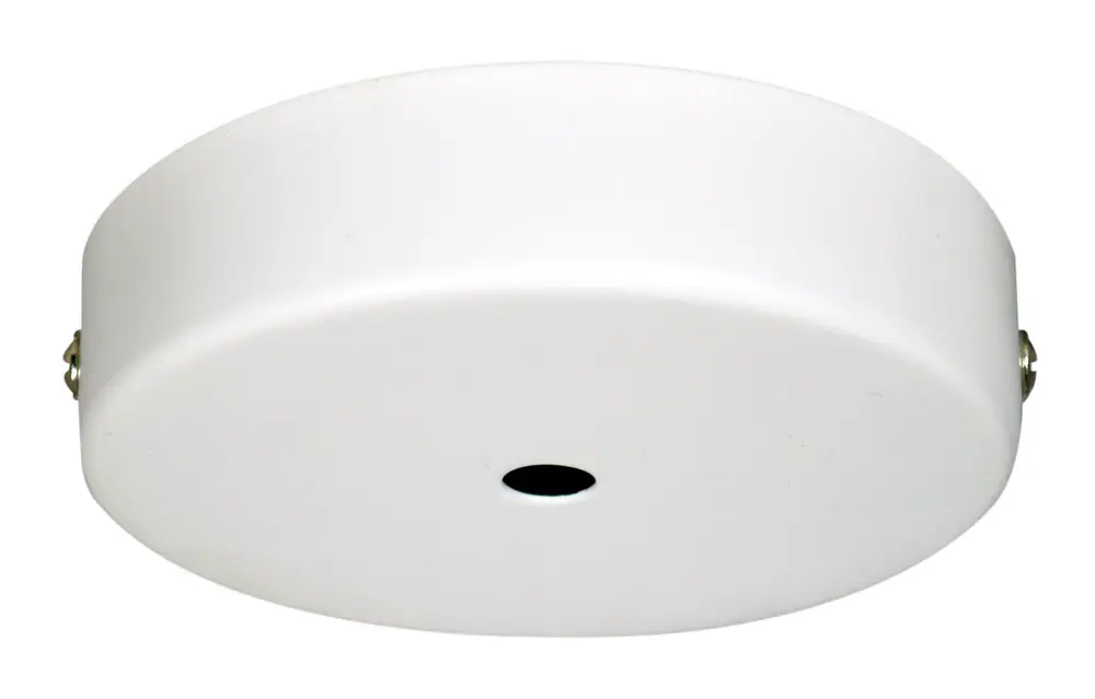 Rosace de luminaire métal diamètre 100 mm blanche 1 sortie TIBELEC Prix Cassé