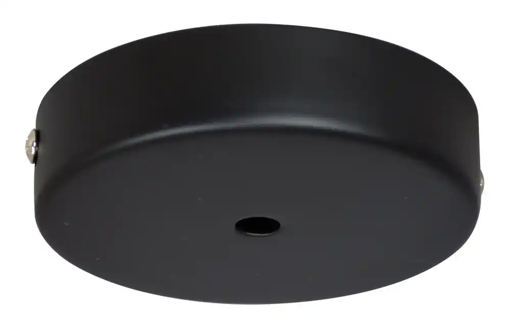 Rosace de luminaire métal diamètre 100 mm noire 1 sortie TIBELEC Expédié Aujourd'hui