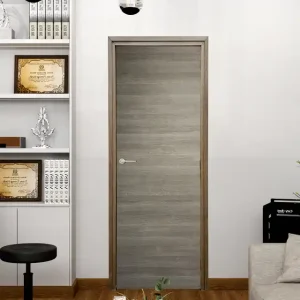Commande En Gros Bloc-porte fin de chantier postformé H.204 x 73 cm décor mélaminé ORME poussant droit - SMIS