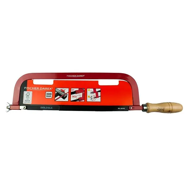 Scie à métaux - manche bois - lame 300mm FISCHER DAREX Produit De Marque