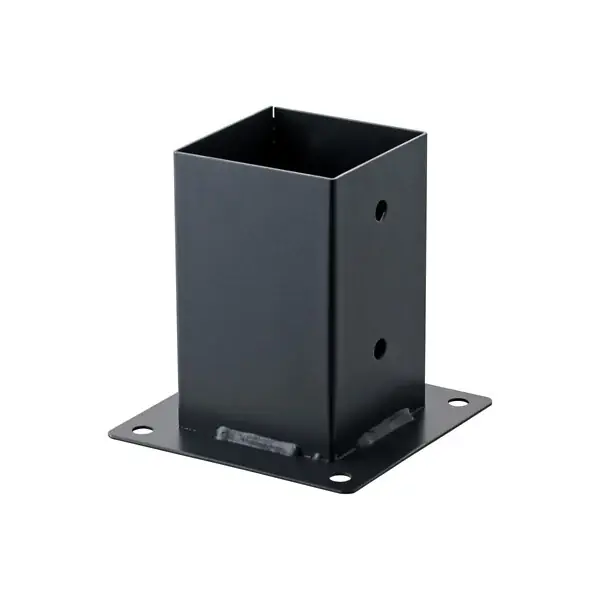 Support poteau à visser acier - 9x9cm - L.100mm SUKI Top Vente