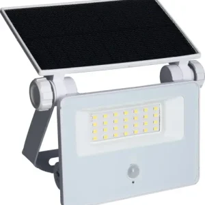 Projecteur extérieur LED solaire + détecteur de mouvements Circus blanc IP44 1500 lumens blanc neutre - ARLUX Retour Gratuit