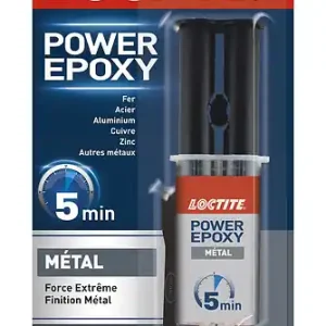 Colle époxy rapide 5 min - Translucide - Seringue 25ml LOCTITE Populaire