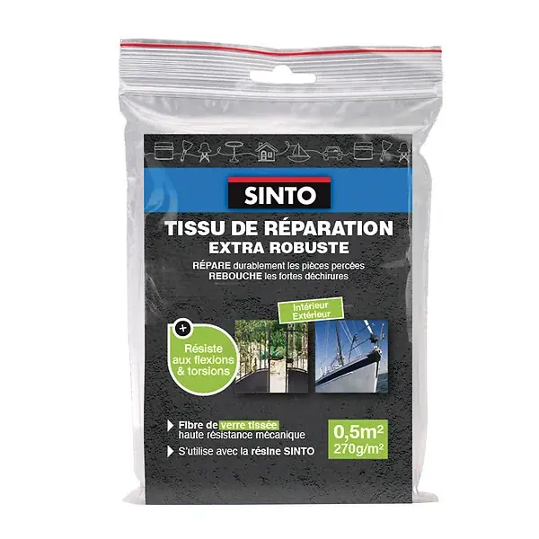 Petit Prix Tissu fibre de verre - 0,5m² - Intérieur-Extérieur SINTO