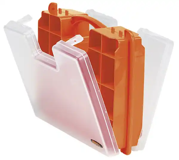 Paiement Sécurisé Organiseur double face - Plastique - 27 compartiments TOOD