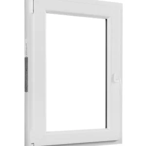 Remise Fenêtre PVC blanc 1 vantail oscillo-battant tirant gauche H.95 x l. 60 cm CLOSY