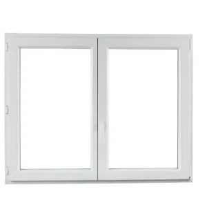 Nouvel Arrivage Fenêtre PVC blanc 2 vantaux oscillo-battant H.75 x l.100 cm CLOSY