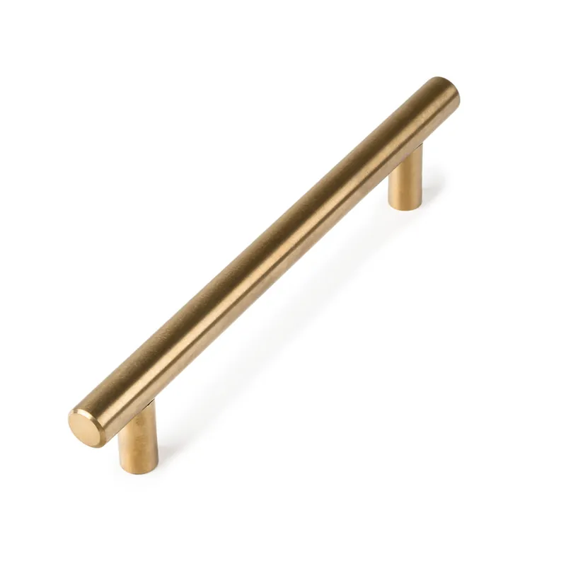 Poignée de meuble cylindrique inox laiton entraxe 128 mm par 4 REI Petit Prix