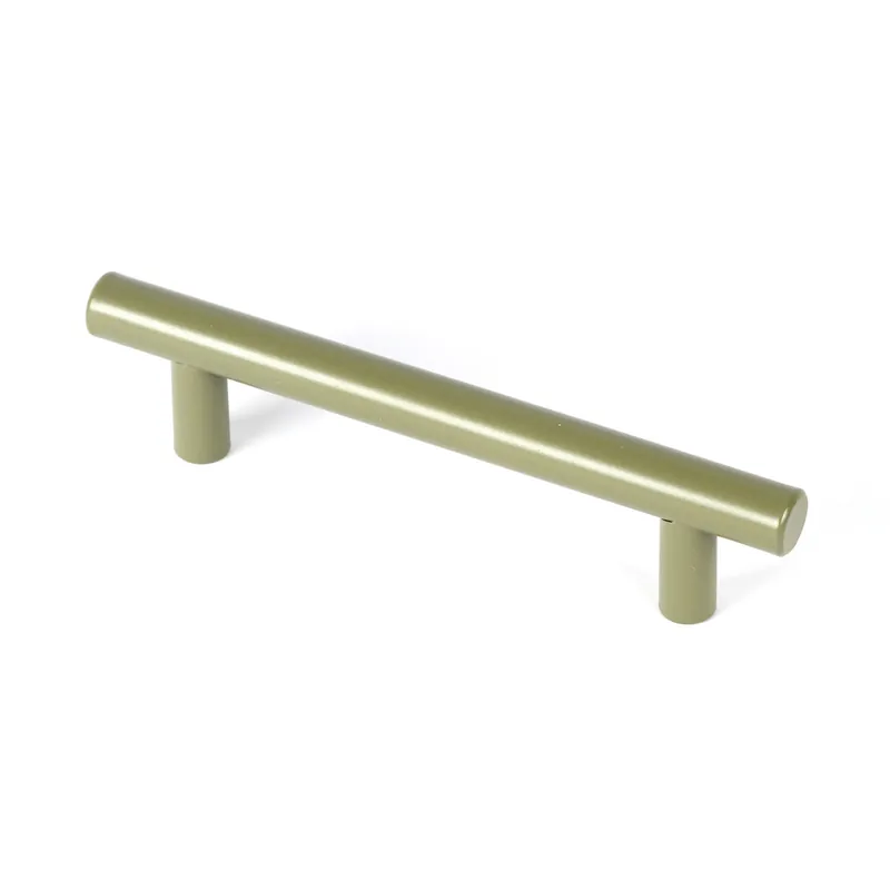 Prix Cassé Poignée de meuble cylindrique inox vert olive entraxe 96 mm REI