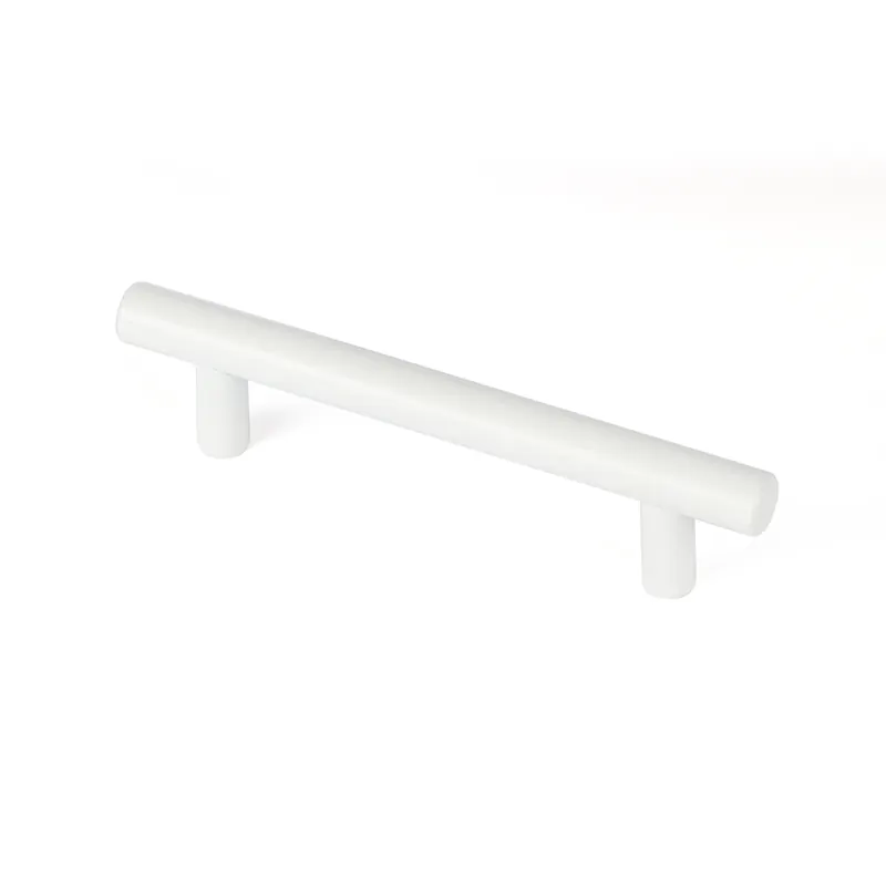 Poignée de meuble cylindrique inox blanc mat entraxe 96 mm REI Offre Du Jour