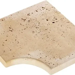 Prix Réduit Margelle d‘angle droit Jouques Aquitaine ton beige NF 45 x 45 x 3,5 cm - FABEMI