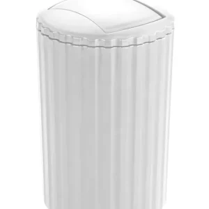 Satisfait Ou Remboursé Poubelle 3L MINAS polypropylène blanc WENKO