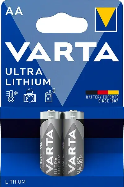 Offre Spéciale Pile Lithium AA - 2 unités - 1,5 V - 2900 mAh VARTA