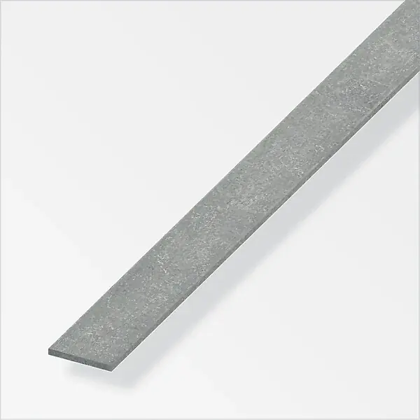 Plat 25mm acier étiré gris acier 1m ALFER Top Vente