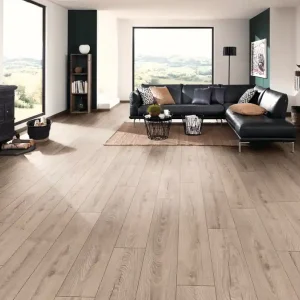 Dernier Modèle Sol stratifié décor chêne clair MUSHROOM ép 8 mm 19,2 x 128,8 cm AC5 paquet de 2,26 m² AJ TIMBER