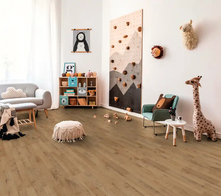 Meilleur Choix Sol stratifié décor chêne d‘AUTOMNE ép 7 mm 19,3 x 137,6 cm AC3 paquet de 2,39 m² KRONOTEX