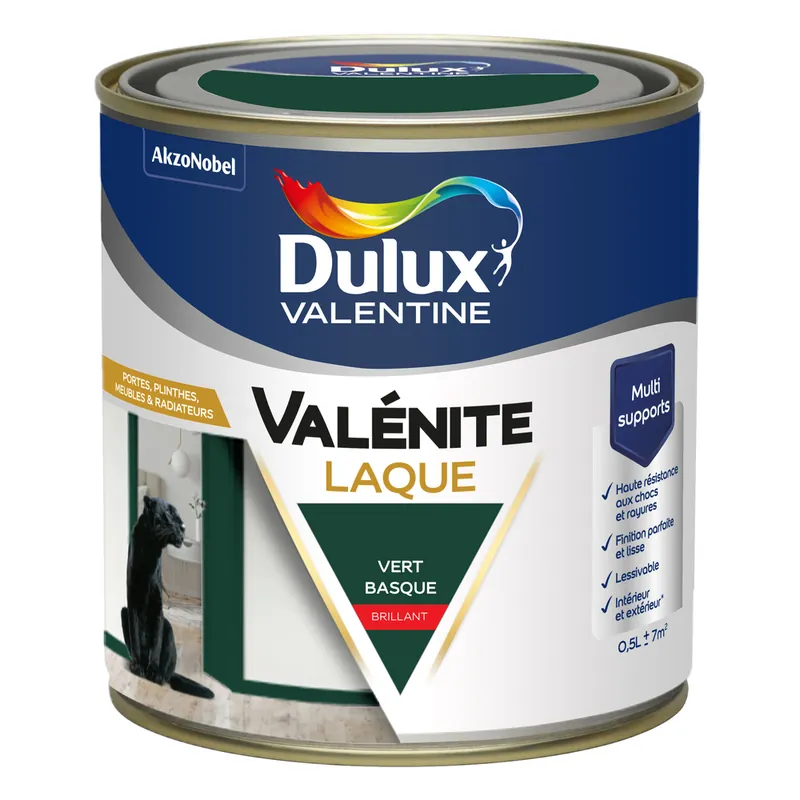 Retour Gratuit Peinture Boiseries Laque Acrylique Valénite Brillant Vert Basque 0,5 L DULUX VALENTINE