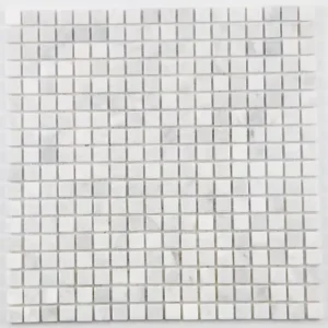 Feuille mosaïque marbre Carrare vieilli - L.300xl.300xEp.7mm MAT INTER Produit De Marque
