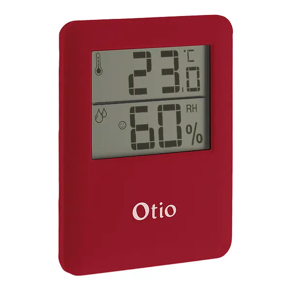 Certifié Thermomètre hygromètre magnétique LCD - Bordeaux - Otio