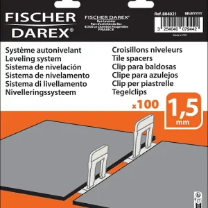Commander Vite 100 croisillons niveleurs 1,5 mm FISCHER DAREX
