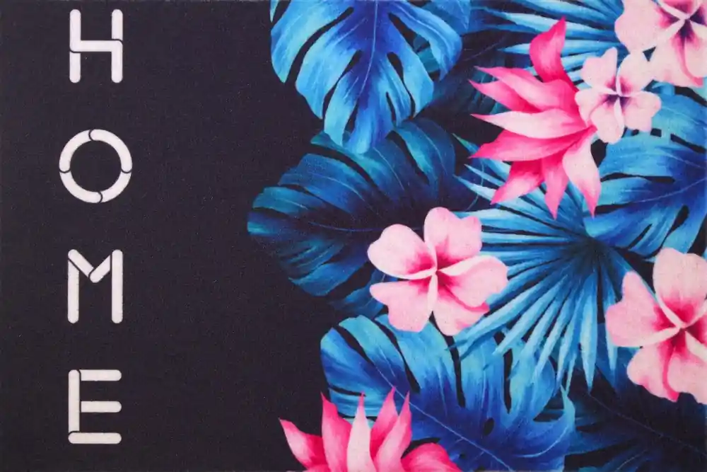 Tapis Boston home tropical - 40x60cm - ID HOME Dernière Chance