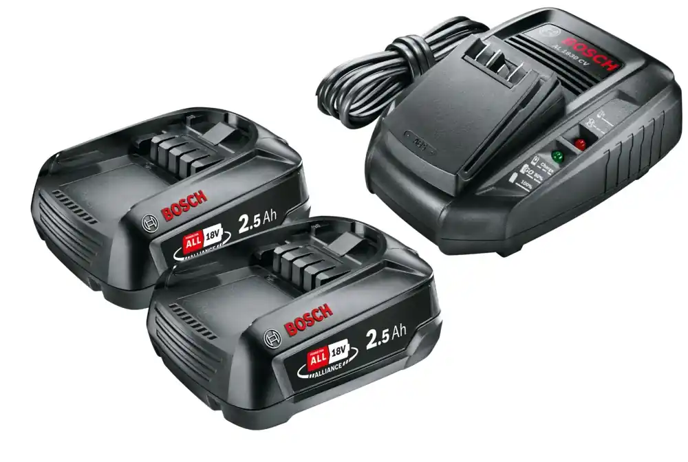 Chargeur et 2 Batteries 18V 2,5AH Prix Réduit