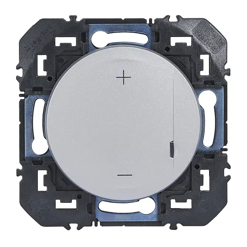 Commande En Gros Variateur de lumière avec témoin lumineux gris - Dooxie LEGRAND