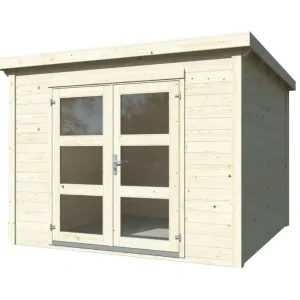 Paiement Sécurisé Abri de jardin en bois naturel Lya 1 - 9,2 m² hors-tout - Livraison à domicile incluse - WHITE WOOD