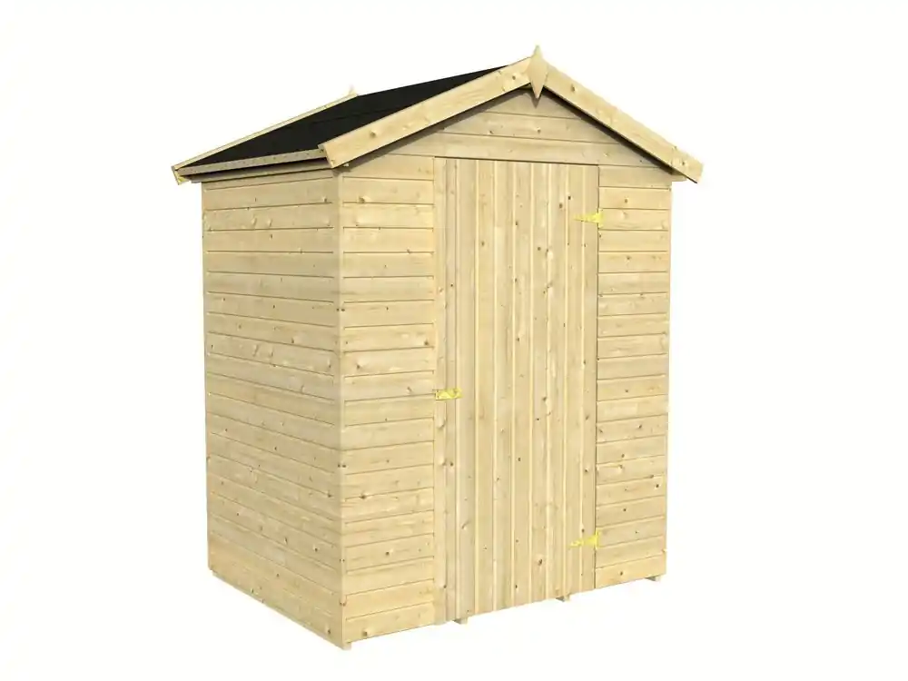 Nouveauté Abri de jardin en bois naturel Arosa - Ép.16 mm - 2 m² intérieur - WHITE WOOD