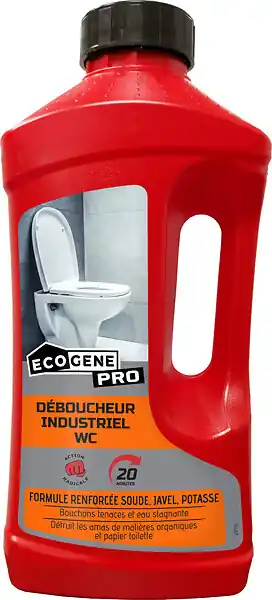 Déboucheur WC industriel - 1L - Action rapide 20 min ECOGENE Achetez Aujourd'hui