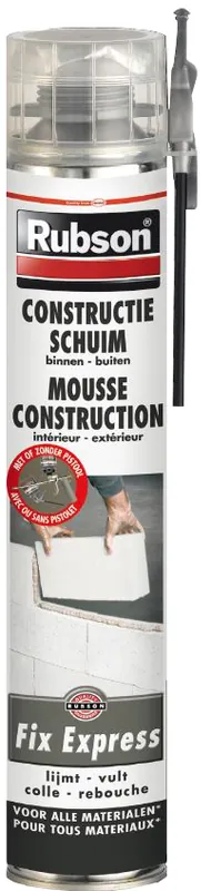 Mousse de Construction Fix Express 750 ml RUBSON Retour Gratuit