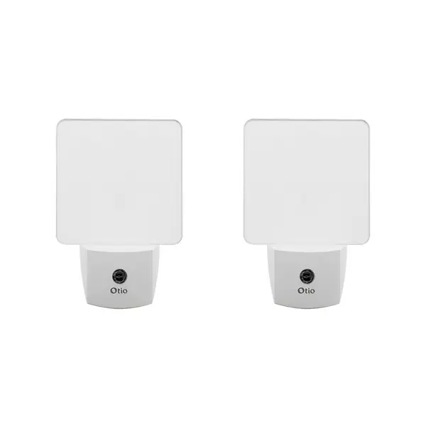 Lot de 2 veilleuses crépusculaires automatiques - blanc - Otio Remise