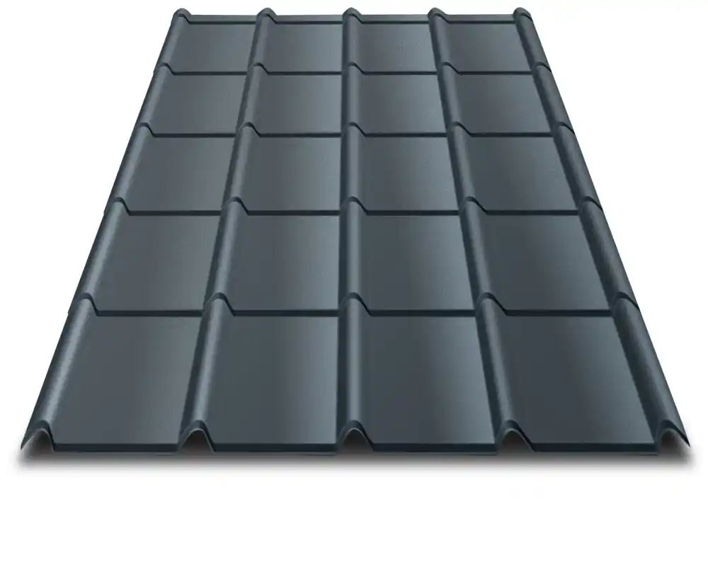 Prix Choc Tuile acier R Area® 870x1150-Gris7016 BACACIER