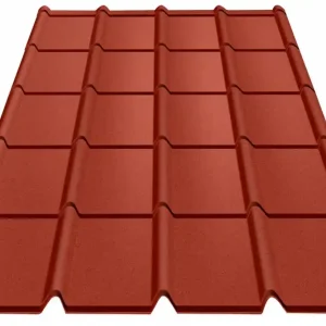 Acheter En Ligne Tuile acier R Area® 870x1150-Rouge 8012 BACACIER