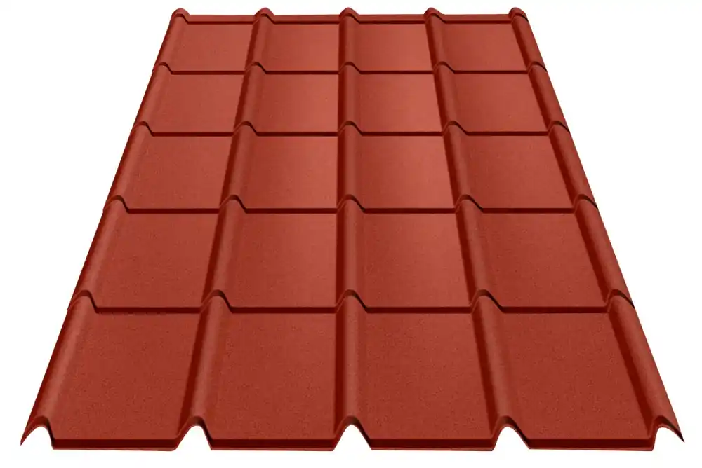 Acheter En Ligne Tuile acier R Area® 870x1150-Rouge 8012 BACACIER