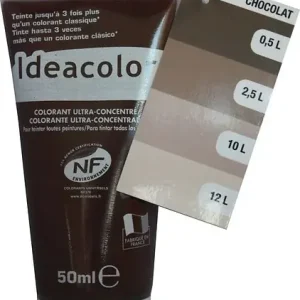 Satisfait Ou Remboursé Colorant concentré 50ml Chocolat Glacé - toutes peintures IDEACOLOR