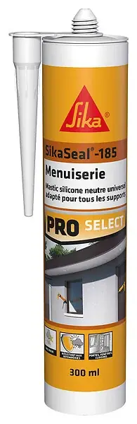 Offre Limitée Mastic silicone Sikaseal-185 menuiserie - Blanc - 300ml