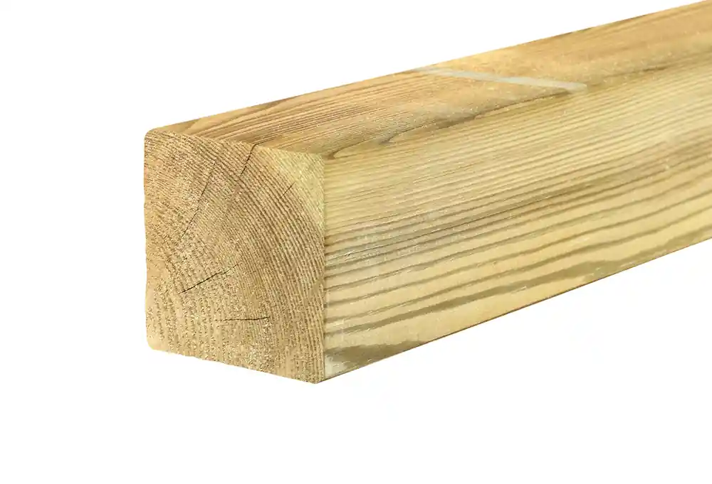 Affaire À Saisir Poteau carré pin bords arrondis traité classe 4 vert - 90 x 90 x 1800 mm - HENRY TIMBER