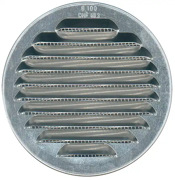 Grille ronde à persiennes aluminium - Diam. 100mm AUTOGYRE Prix Choc