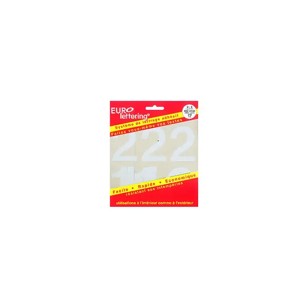 Eurolettering Helvetica 60mm lettres blanc PICKUP Acheter En Ligne