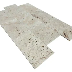 Pierre Naturelle travertin beige ép 12 mm 40,6 x 61 cm DISTRIMAT SUD Offre Limitée