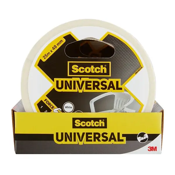 Meilleur Choix Ruban adhésif réparation - Polyéthylène - Blanc - 25m x 48mm SCOTCH