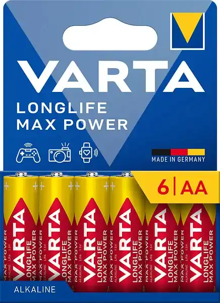 Achetez Aujourd'hui Pile alcaline AA - Lot de 6 - Longlife Max Power VARTA
