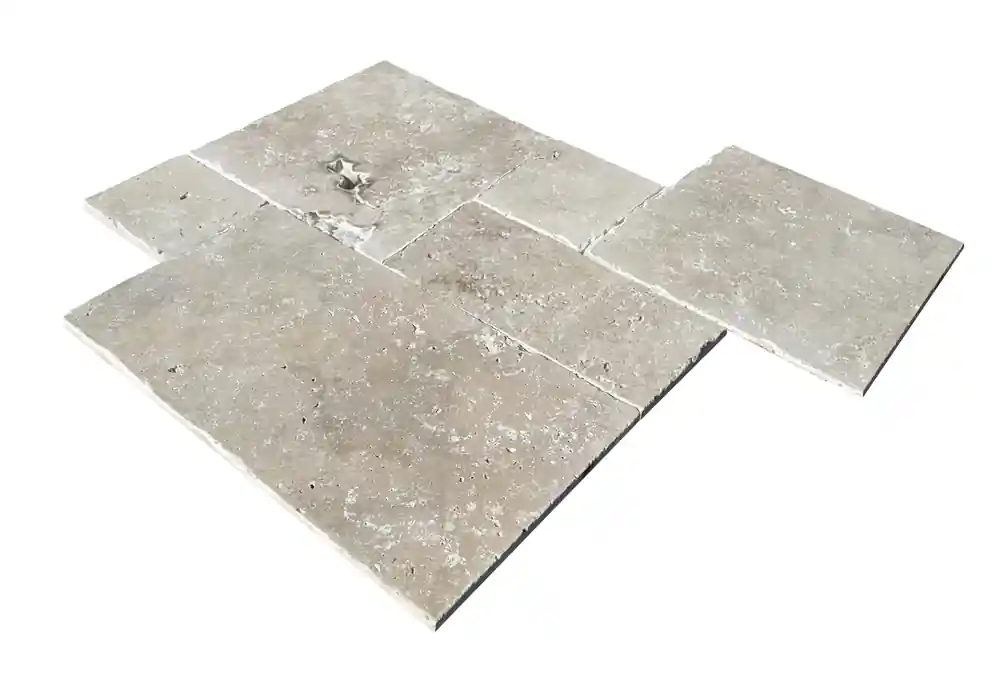 Pierre Naturelle travertin beige OPUS 4 Formats DISTRIMAT SUD Remise