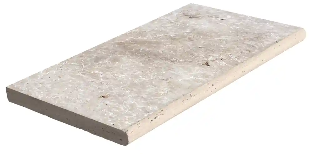 Margelle travertin beige Choix commercial 61 x 33 x 3 cm DISTRIMAT SUD Acheter Direct