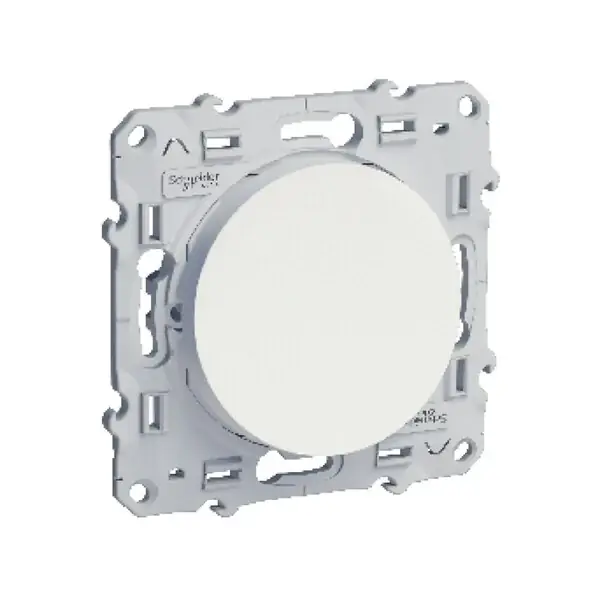 Bouton poussoir - Gamme Odace - Blanc - 10A SCHNEIDER ELECTRIC Dernier Modèle