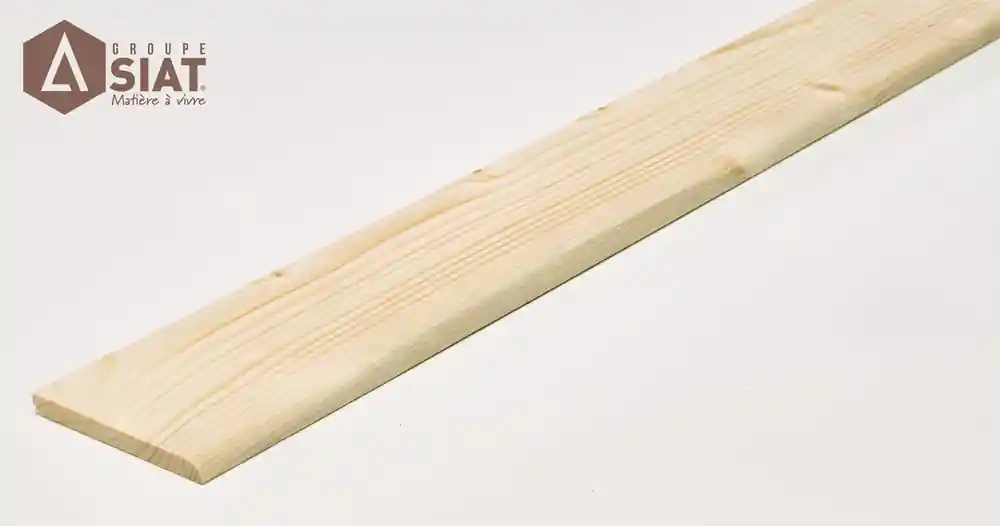 Petit Prix Plinthes sapin du nord arrondies rabotées non traitées - Ép.8,5 x l.92 mm - L.1.95 m - lot de 5 - GROUPE SIAT