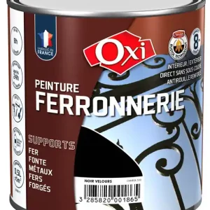Livraison Express Peinture antirouille métaux - Noir velours - 250ml OXI