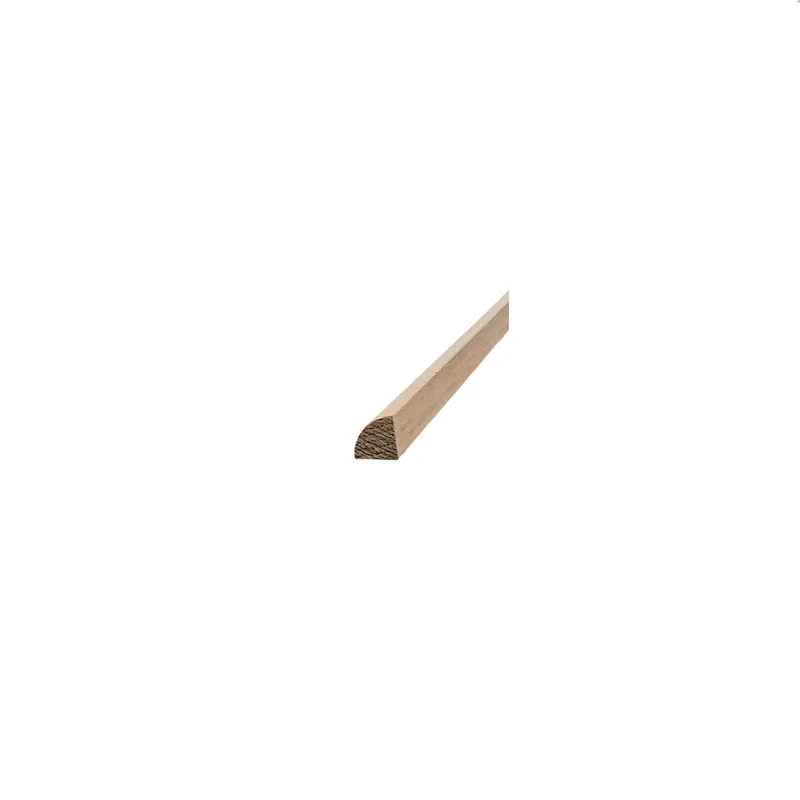 Promotion Quart de rond chêne raboté non traité - Ép.15 x l.15 mm - L.2.40 m - MS BOIS