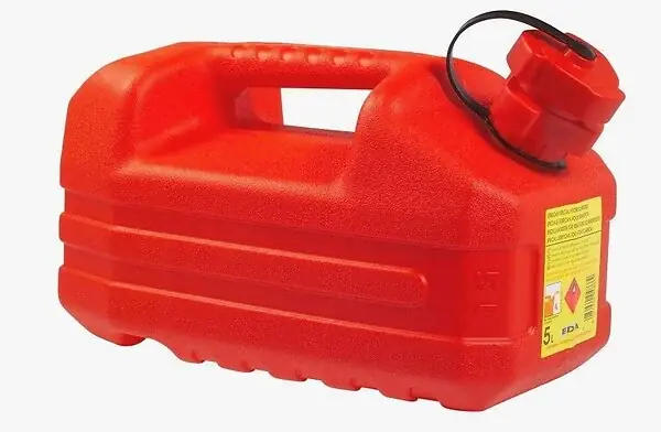 Offre Exclusive Jerrican plastique essence 5L - Rouge - Homologué UN EDA